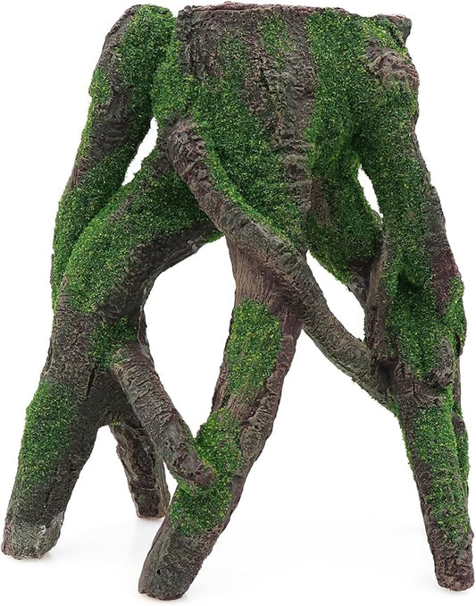 AQUA KT Aquarium Tree Stump Branch Rock Fish Hiding Place for Betta Cichlid Goldfish Fish Tank Aquarium Landscape Decoration