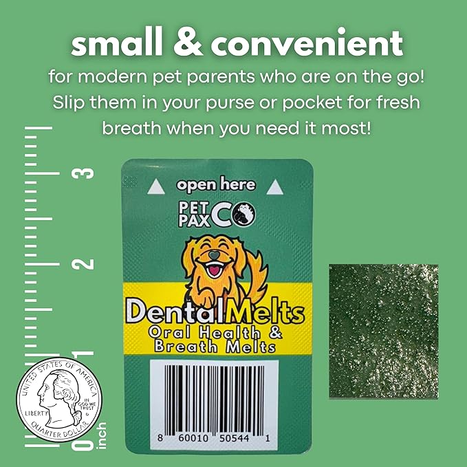 Dog Breath Freshener 5 in 1 – 30 Oral Strips – Natural Sage, Spirulina, Apple Cider Vinegar – Dogs Dental Care Products, Fresh Breath & Oral Hygiene Support – No Chew Dog Breath Mints