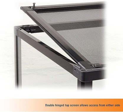 Zilla QuickBuild Reptile 20 Gallon Glass Terrarium Habitat with Bedding Tray For Geckos, Snakes, Lizards, Frogs, Turtles, and Tortoises, 30" x 12" x 12"