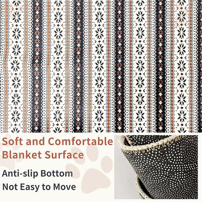 VCEPJH Large Rabbit Floor Mats for Indoor Rabbit Cage Liners Washable 78.7"X47.2" Reusable Bunny Rugs for Playpen Pad Soft Animal Cage Flooring Anti Slip Pet Carpet for Ferret Guinea Pig Bedding