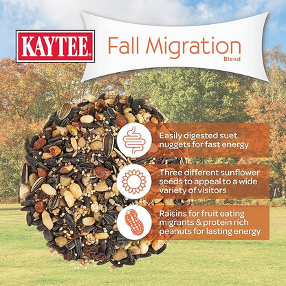 Kaytee Wild Bird Food, Fall Migration Seed Blend, 8 lb