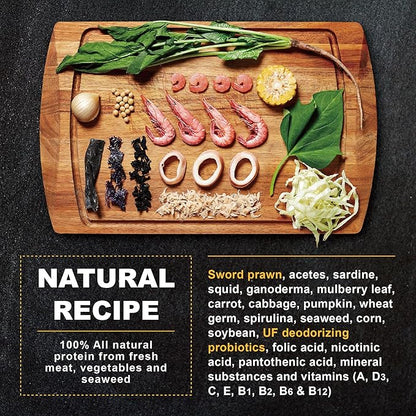 Ultra Fresh Floating Juvenile Turtle Food, All Natural Ingredients, Wild Sword Prawn, w/Deodorizing Probiotics, Juvenile Turtle Deodorizing Nutri Stick 3.35 oz