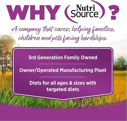 NutriSource Puppy Food, Made with Chicken and Rice, Large Breed, with Wholesome Grains, 30LB, Dry Dog Food