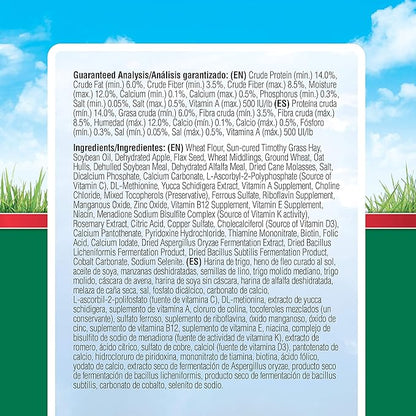 Kaytee Timothy Biscuits Baked Treat for Pet Guinea Pigs, Rabbits & Other Small Animals, Apple, 4 oz