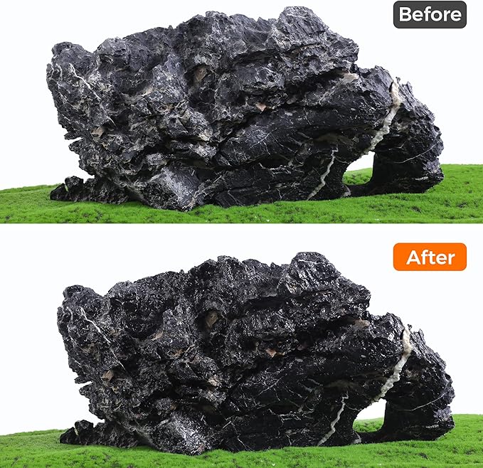 18-20 Inches Natural Seiryu Stone 1 PCS Ultra Large Aquarium Rocks for Aquascaping, Aquarium Landscaping, Terrariums, Fish Tank Decoration, Vivariums, Paludarium, Amphibian Enclosures