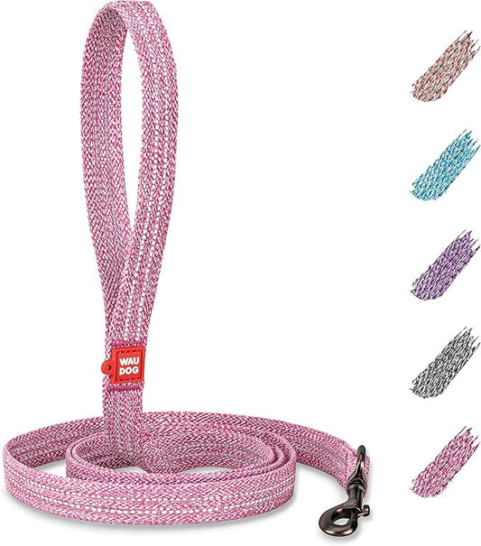 Recycled Cotton Dog Leash Eco-Friendly Alternative to Nylon Collar for Small Medium and Large Dogs - Reflective Strong Dog Leashes for Large Breeds - Puppy Leash