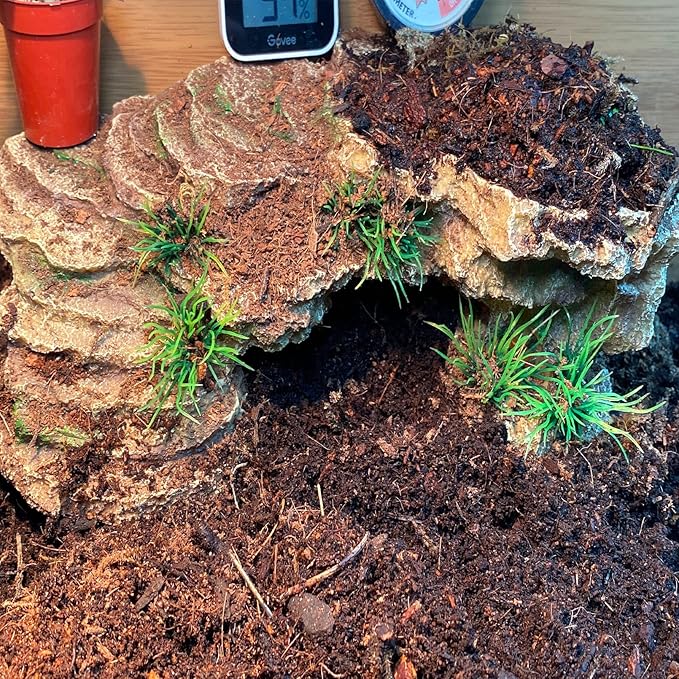 kathson Turtle Basking Platform,Tortoise Resin Climbing Rock Rectangular Resting Terrace Tank Accessories,Reptiles Dock Hide Cave Habitat Decoration for Bearded Dragon Lizard Geckos Spiders (3 PCS)