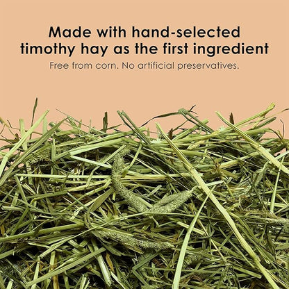 Kaytee Timothy Complete Guinea Pig Food, Made with Timothy Hay, High in Fiber, Supports Dental Health and Digestion, Long-lasting Vitamin C, 5 pounds