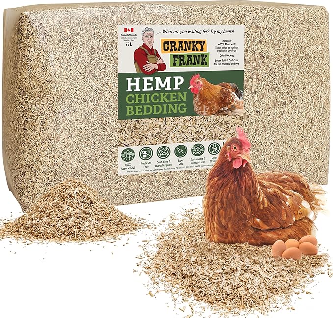 Chicken Bedding 115 Usable Liters, 30 LB - All Natural, Dust-Free, Odor-Controlled Coop Bedding for Chickens and Pets - Super Absorbent, Low Waste & Eco-Friendly