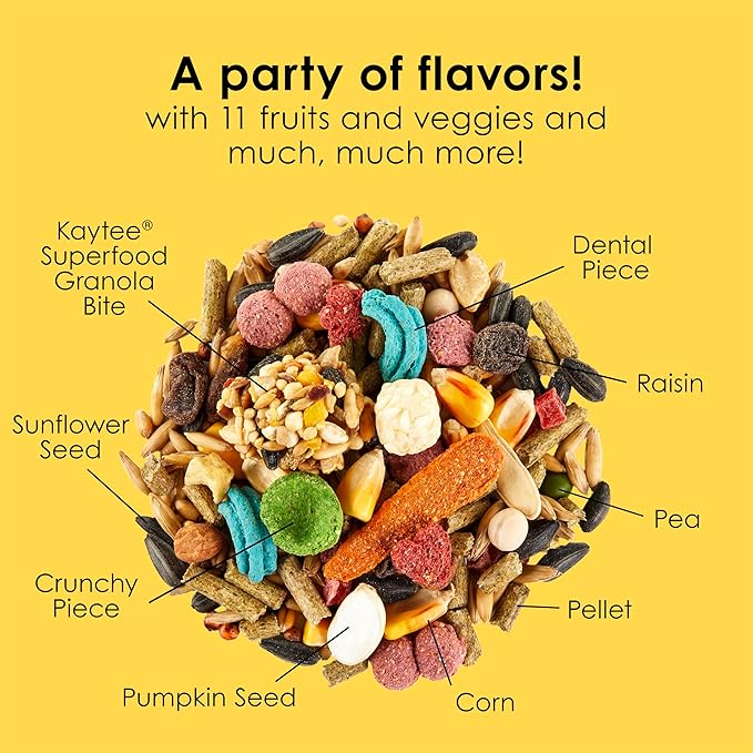 Kaytee Fiesta Hamster and Gerbil Food Flavor Medley 15 Pounds