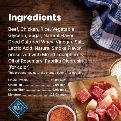 Blue Buffalo Nudges Grillers Natural Dog Treats, Beef, 16oz