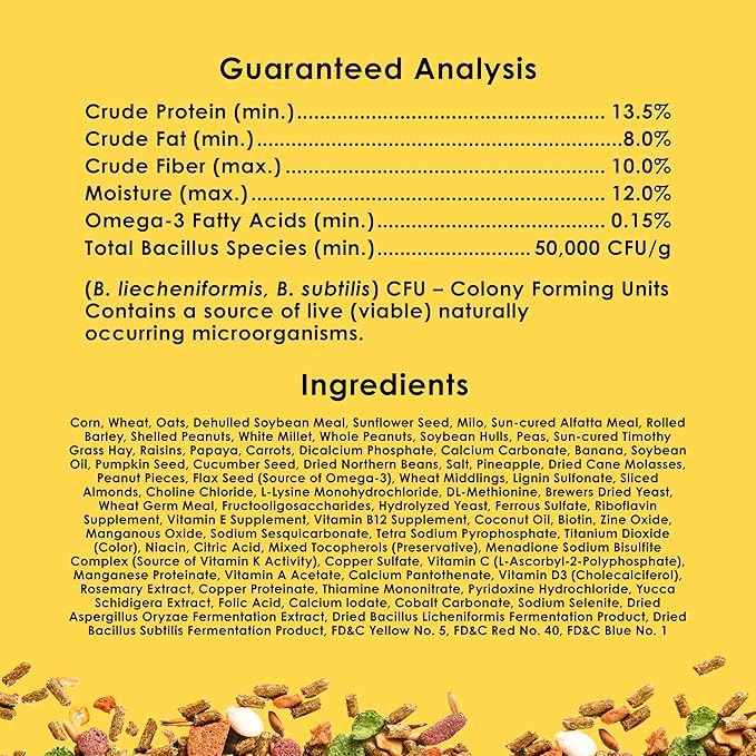 Kaytee Fiesta Mouse & Rat Food Flavor Medley 15 Pounds