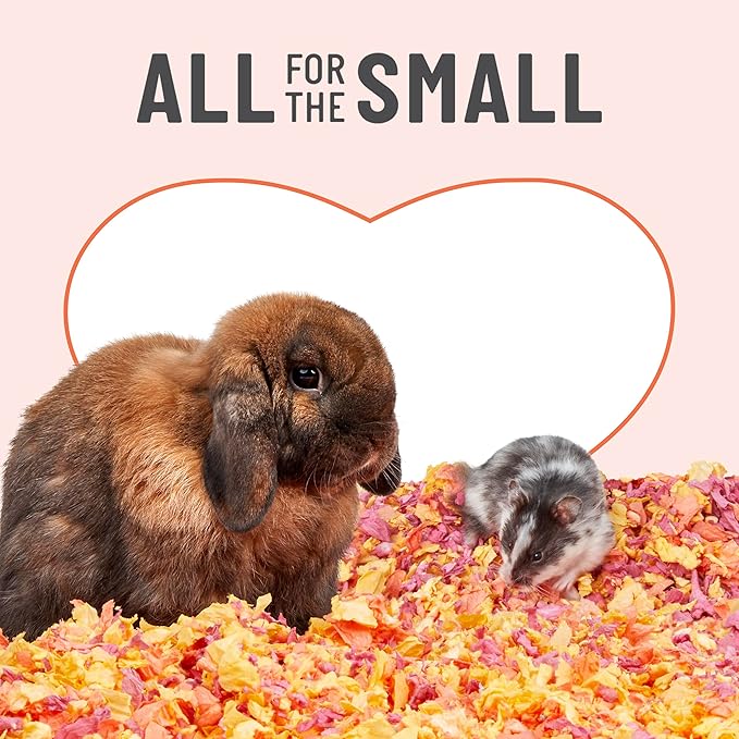 Kaytee Clean & Cozy Colors, Small Animal Bedding with Extreme Odor Control, Sunset 49.2 Liters