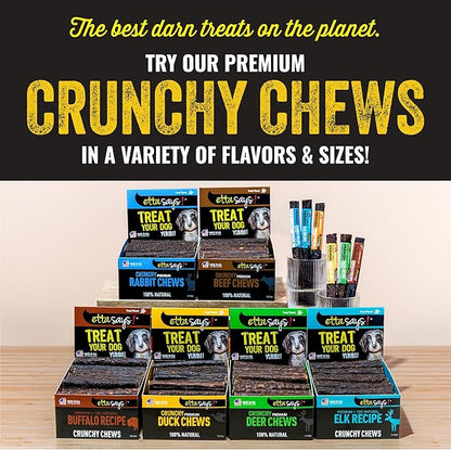 etta says! Premium Crunchy 7" Duck Dog Chews - Grain-Free Dog Treats, Good for Teeth, Easy to Digest - Made in The USA (20 Count Pack of 1)