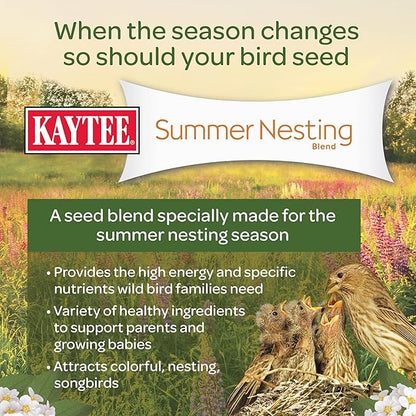 Kaytee Wild Bird Food, Summer Nesting Seed Blend, 8 lb