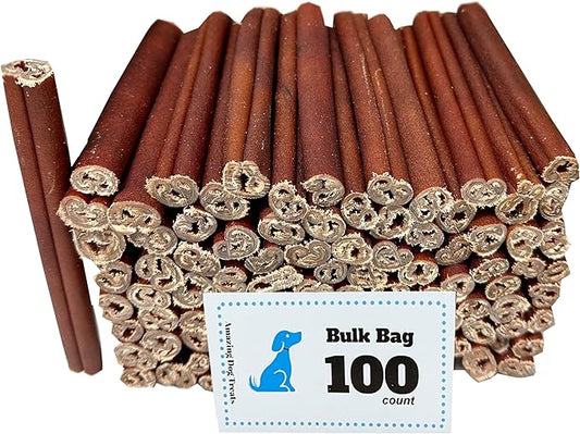 Amazing Dog Treats - 6 Inch Bulk Collagen Sticks for Dogs - (100 Count) - Collagen Sticks for Dogs - No Hide Dog Bones