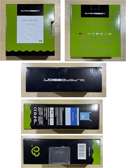 SUPERDESIGN Slow Feeder Dog Bowl Cat Bowl 1/2 Cup Slow Feeding Dog Bowl for Small Medium Breed Anti Gulping Healthy Eating Interactive Bloat Stop Fun Alternative Non Slip Puzzle Dog Food Bowl, White