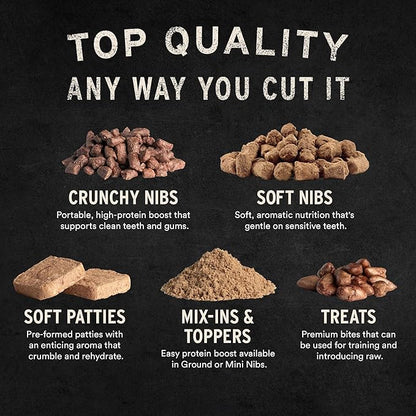 Vital Essentials Freeze Dried Raw Cat Food, Pork Mini Patties Entree, 15 oz