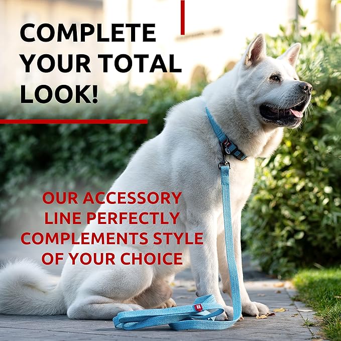 Recycled Cotton Dog Leash Eco-Friendly Alternative to Nylon for Small Medium and Large Dogs - Reflective Strong Dog Leashes for Large Breeds - Puppy Leash