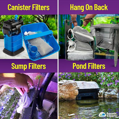 Premium Activated Carbon, Aquarium Carbon for Fish Tank Filter, Aquarium Filter Media, Granulated Charcoal for Fish Tanks, Activated Charcoal Bulk (5.5 lbs with Fine Mesh Bag)