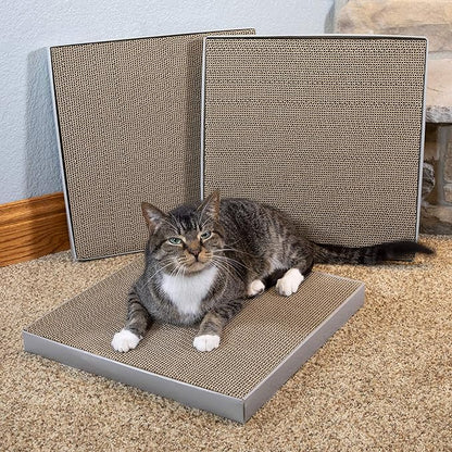 Kitty City Gray Corrugate Scratchers 3-Pack